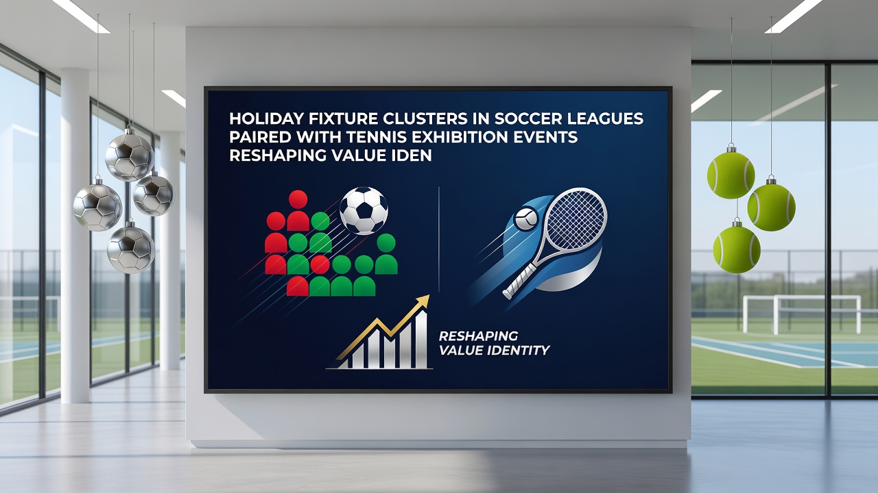 Data visualization charts displaying soccer fixture density and tennis exhibition statistics used in value identification models