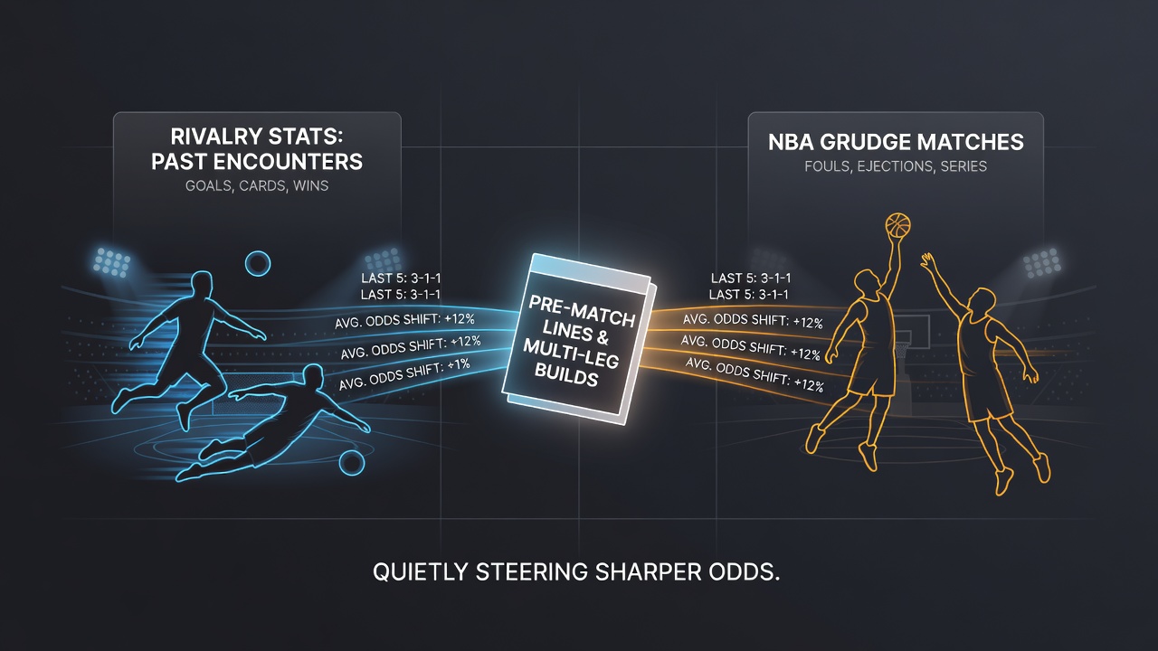 Historical rivalry data influencing pre-match betting lines in soccer and basketball