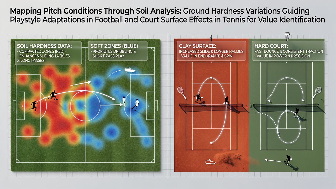Soil core sampling equipment positioned on a football pitch during hardness testing procedures