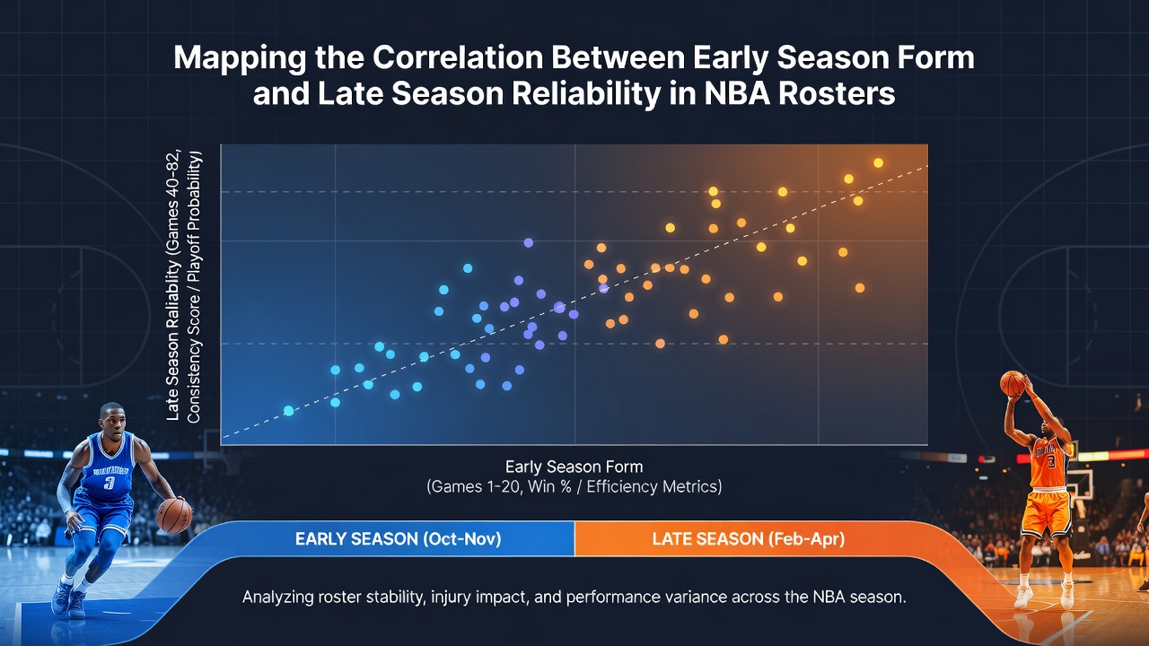 Comparative charts showing form progression in basketball and football