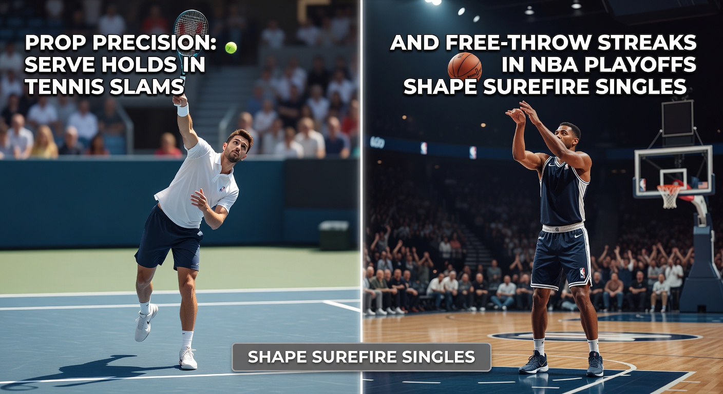 Tennis player executing a powerful serve during a Grand Slam match under bright stadium lights
