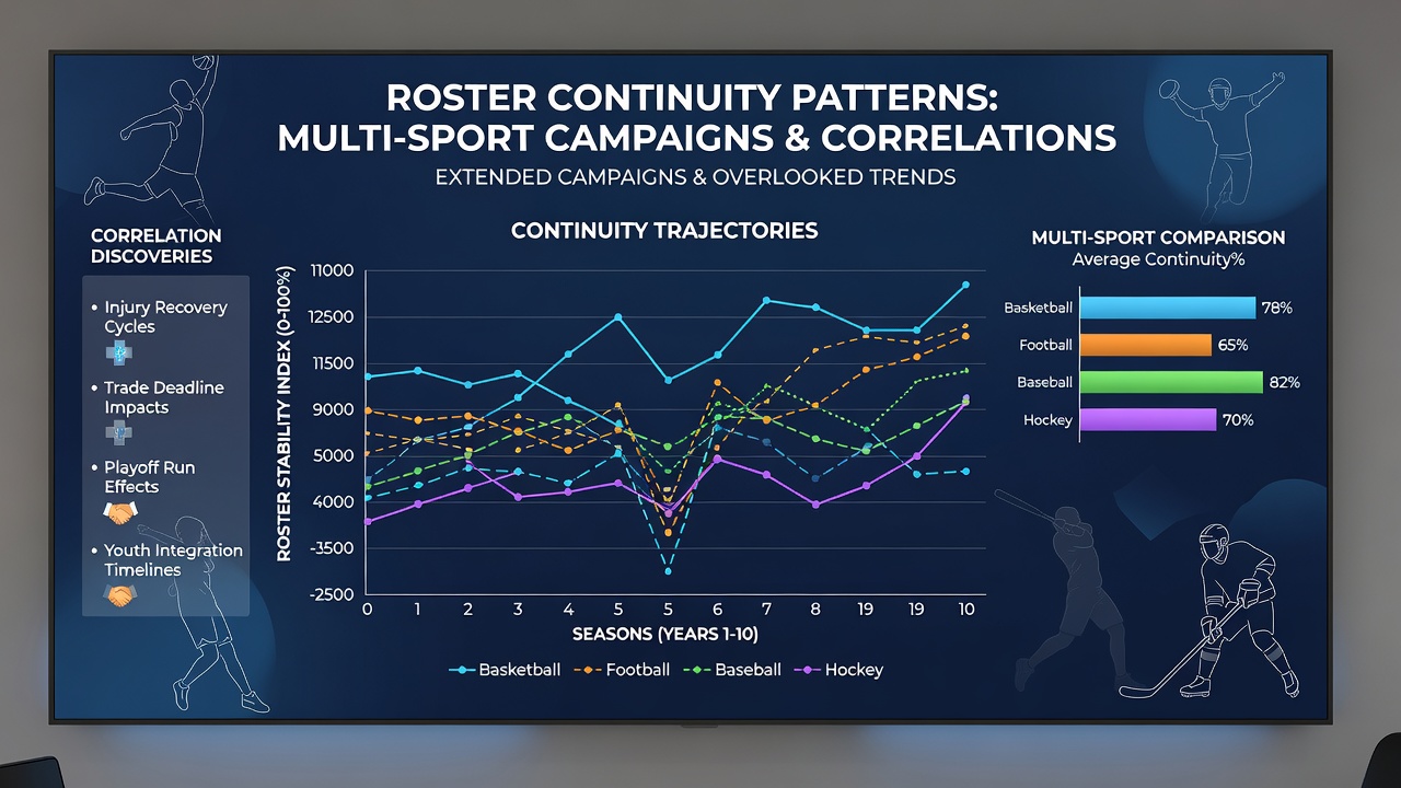 Statistical graphs comparing roster retention rates between soccer and basketball campaigns