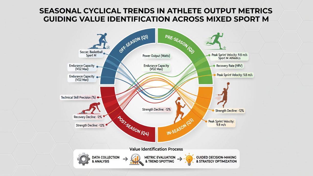 Data charts displaying athlete output cycles across mixed sports for wager value spotting